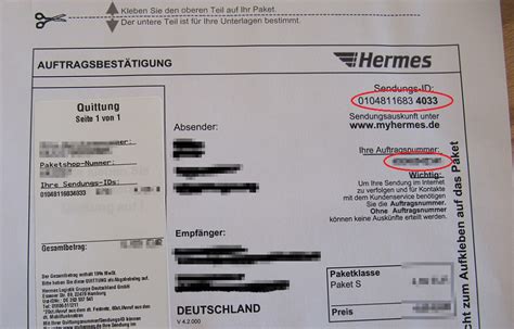 hermes sendungsnummer